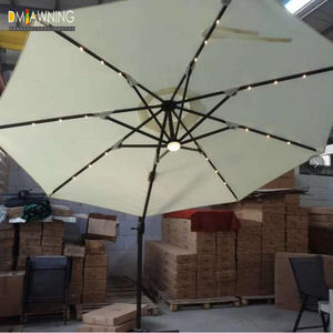 <span class=keywords><strong>Parasol</strong></span> extérieur jardin Patio Led lumière solaire Led parapluie chargeur solaire parapluie jardin ensemble Rome parapluie meubles d'extérieur 1.5m - Product Image 3