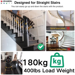 Elektrische rolstoelen voor krachtige beklimmers, draagvermogen 480 lbs, mobiele traplifts voor senioren, elektrische rolstoelen voor volwassenen voor thuisgebruik - Product Image 3