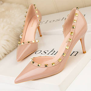 Chất Lượng Tốt Của Phụ Nữ Bơm Ngón Chân Chỉ Ăn Mặc Giày <span class=keywords><strong>3</strong></span> <span class=keywords><strong>Inch</strong></span> Gót Phụ Nữ Buổi Tối Đảng Stiletto Cao Gót Giày - Product Image 2