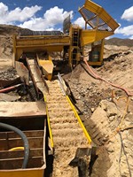 Planta Móvil de Lavado de Oro con Trommel de 50-100T/H y Desarenador para Minería de Oro de Placer a Gran Escala en Argentina