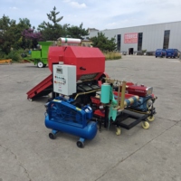 Machine d'emballage de fourrage en fardes, ensileuse de foin, ensileuse de paille, équipement d'emballage sous film pour l'alimentation du bétail