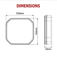 Feu arrière combiné LED IP67 12/24V ECE R10 R148 pour remorque avec clignotant, feu stop, feu de position et éclairage de plaque d'immatriculation