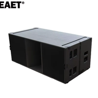 KS28 PA Double caisson de basses de 18 pouces, conception de boîte de haut-parleurs audio, Lsolution 2*18 pouces 4 ohms, caissons de basses audio professionnels pour scène