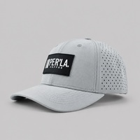 Gorra de Béisbol Personalizada con Parche de Silicona Perforado con Láser, Logotipo Bordado y Malla Transpirable para Deportes al Aire Libre