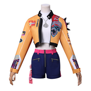 Nuevo grupo de chicas de onda coreana, disfraz de Cosplay de Demon Slayer Rumi Mila Zoyi, pantalones cortos, pantalones, Navidad, Halloween - Product Image 5