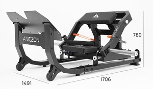 Placa de fuerza de alta calidad, máquina de empuje de cadera de entrenamiento cargado, equipo de gimnasio, máquina de puente de glúteos - Product Image 5