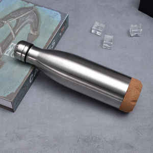 304 Stainless Steel Double-Layer <b>Vacuum</b> Insulated Cork Bottom Cola Bottle Handle 6-12 Hours Thermal Insulation <b>Portable</b> Outdoor - Product Image 3