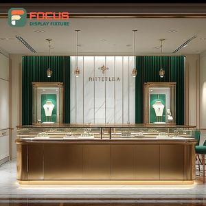 Fabricant de vitrines à bijoux modernes sur mesure, présentoirs de comptoir en bois pour centres commerciaux - Product Image 2