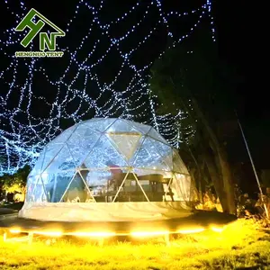 Diameter 8 10 m igloo struktur pipa baja hotel rumah mewah geodesic bulat glamor tenda kubah