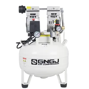 25L silenzioso senza olio verticale portatile a basso rumore senza olio vernice Spray cina 240v 2 cilindri compressore d'aria