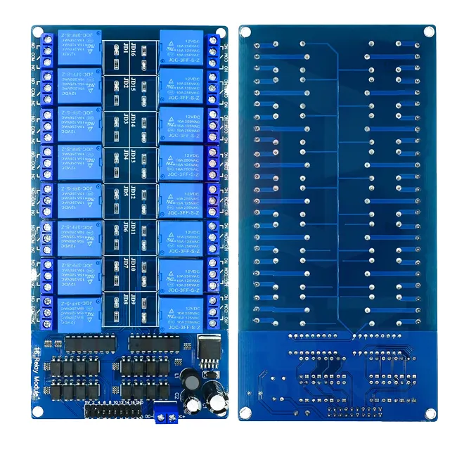 16 relay module 12V control board with optocoupler protection LM2596 power relay