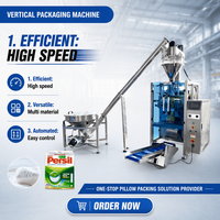 Machine de remplissage et d'emballage verticale automatique pour poudre de lessive avec remplisseur à vis sans fin, fournisseur chinois