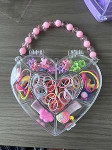 Cuentas de Colores para el Cabello, Lindas Pinzas para el Cabello, Lazos Elásticos para el Cabello, Caja de Regalo para Niñas - Product Image 6