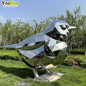Esculturas <span class=keywords><strong>de</strong></span> Aves <span class=keywords><strong>de</strong></span> Metal Espejo <span class=keywords><strong>de</strong></span> <span class=keywords><strong>Acero</strong></span> Inoxidable para Exteriores, Tamaño Personalizado - Product Image 1