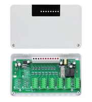 Caja de Control Central de 8 zonas RF inalámbrica inteligente controlador de concentrador termostato de habitación Wifi 220V para sistema de bomba de calefacción de suelo de agua