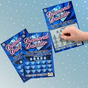 Billets de loterie personnalisés en gros avec structure de prix et règles de jeu, billets gagnants à gratter - Product Image 1