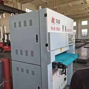 Honry R-R1000 Dubbele Brede Zandband Metalen Ijzer Roestvrijstalen Plaat Polijsten Slijpen Ontbramen <span class=keywords><strong>Machine</strong></span> - Product Image 2