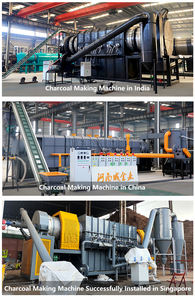 Four de carbonisation en bois/bambou/bois massif, prix d'usine, machine à briquettes de charbon de bois, capacité de 300 à 3000 kg, acier au carbone - Product Image 6