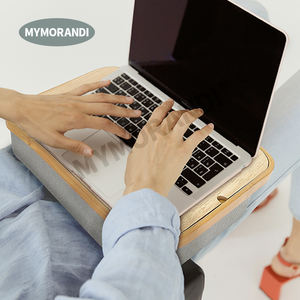 Bandeja con cojín para ordenador portátil, compartimento <span class=keywords><strong>de</strong></span> almacenamiento para coche, cama y sofá, novedad - Product Image 2