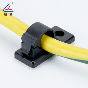 Clip de câble Lianyang série LY-J, fixation adhésive réglable en nylon pour la gestion des faisceaux de câbles - Product Image 3