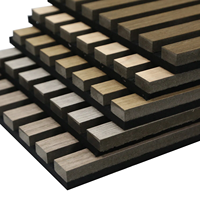 Panneau mural acoustique en PVC, en fibre de bois, en polyester, avec placage bois, absorbant le son