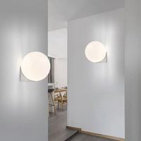 Lampu Dinding LED Minimalis Nordik dengan Bola Kaca untuk Koridor Kamar Tidur Lampu Dinding Samping Tempat Tidur