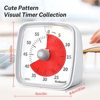 Minuteur visuel OEM Yunbaoit pour étudiants, gestion du temps en classe, horloge minuteur 60 minutes, compte à rebours visuel pour enfants
