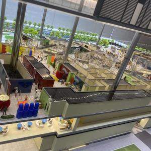 Modèle réduit 3D personnalisé <span class=keywords><strong>de</strong></span> centre commercial et bâtiment commercial, échelle 1:80, avec éclairage LED et matériaux sur mesure - Product Image 2