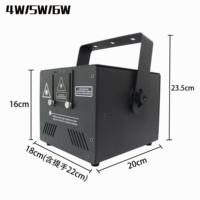 Projecteurs de scène à motifs animés RGB 4W 5W 8W populaires, éclairage laser DJ, équipement d'éclairage de scène pour club, mariage, bar avec flight case