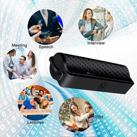 Super 334H Enregistrement vocal longue durée AVR Mini enregistreur audio à commande vocale mince avec magnétique puissant