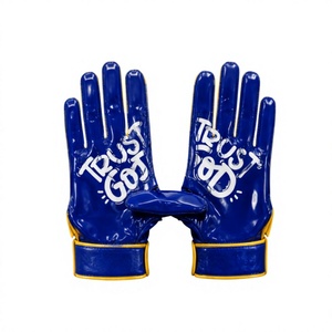 Guantes de Fútbol Americano con Agarre de Silicona, Guantes Profesionales para Receptor de Fútbol Americano para Jóvenes y Adultos, Más Vendidos - Product Image 3