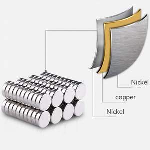 Imán <span class=keywords><strong>Potente</strong></span> de Muestra Gratuita, Materiales Magnéticos de 3 mm, 5 mm, 6 mm, 8 mm, 10 mm, Disco Redondo Pequeño y Fuerte, Imán de Neodimio N52 Dorado - Product Image 2