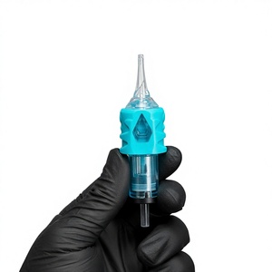Aiguilles de cartouche de tatouage jetables stérilisées en acier inoxydable 316 avec membrane pour machine PMU de maquillage permanent des sourcils et tatouage corporel - Product Image 1