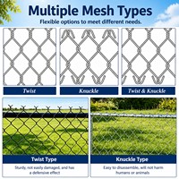 Fournisseur direct d'usine - Grillage à mailles losangées galvanisé à chaud durable, rouleau de 2 m x 15 m pour jardin, ferme et construction