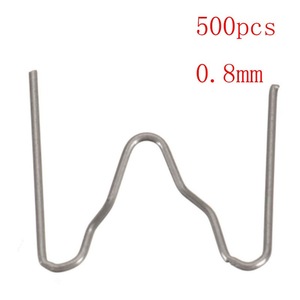 Clous de soudure en plastique 600 pièces 0,6-0,8 mm, agrafes plates ondulées pour la réparation de pare-chocs de voiture - Product Image 4