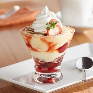 Bicchiere da Dessert 8oz a Forma di Bouquet, Coppa per Gelato, Bicchieri da Martini Senza Stelo Trasparenti - Product Image 2