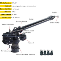 Nouveau canon d'arrosage long et puissant de 1,5 pouce pour système d'irrigation des terres agricoles