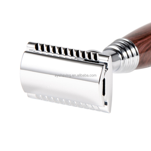 Afeitadora Húmeda ZY, la Más Vendida, Maquinilla <span class=keywords><strong>de</strong></span> <span class=keywords><strong>Afeitar</strong></span> <span class=keywords><strong>de</strong></span> Doble Filo, Maquinilla <span class=keywords><strong>de</strong></span> <span class=keywords><strong>Afeitar</strong></span> Manual Vintage <span class=keywords><strong>de</strong></span> Estilo Antiguo para Hombres, Acabado con Efecto Madera - Product Image 6