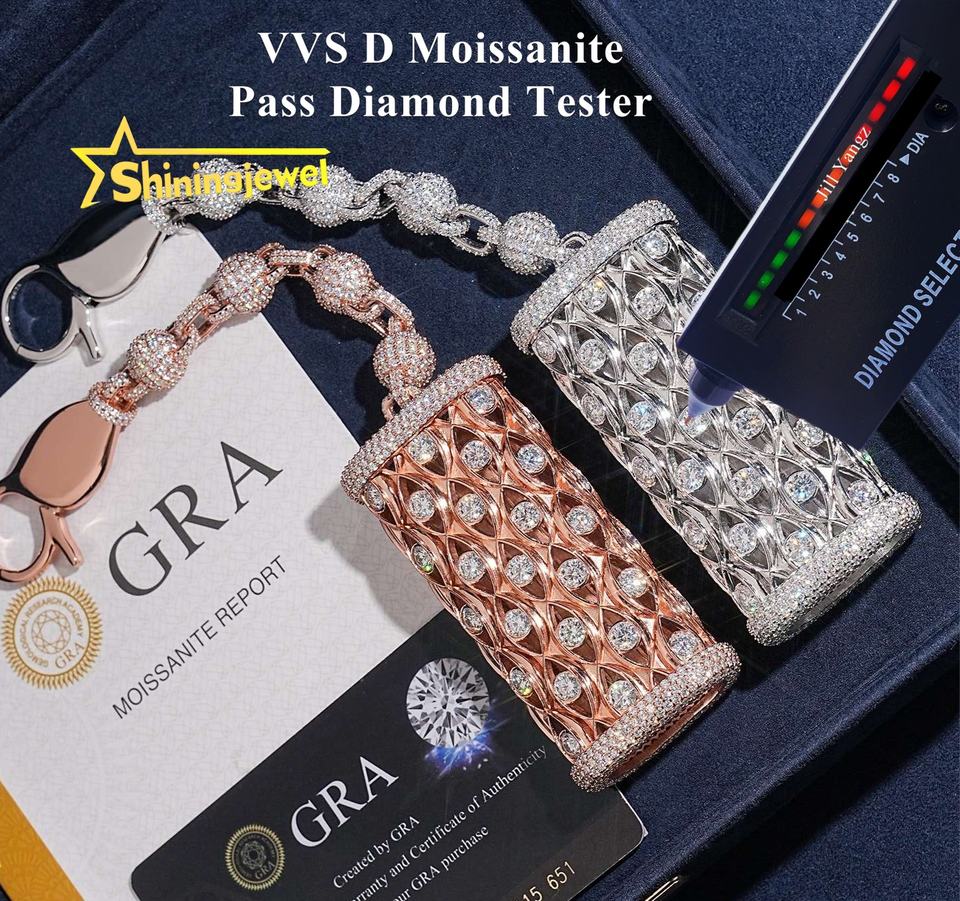 Crazy Eye Desgin Luxury VVS Diamond Lighter Case Bezel Iced Out Jewelry ...