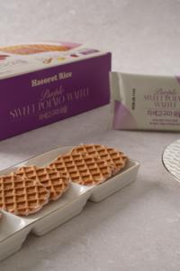 SAMAH Waffles de Camote Morada 18g x 20 piezas, Bajo Índice Glucémico, Refrigerio Dietético, Sin Aceite, Postre Horneado, Regalo Portátil, Comida para Brunch - Product Image 3