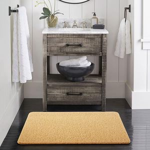 Tapis de douche en liège écologique et durable 60x45cm, antidérapant, absorbant, rectangulaire, design classique naturel, tendance, tapis de bain personnalisé - Product Image 6