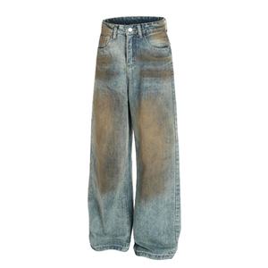 Nuevos Jeans para Hombre 2025, Pantalones de Algodón Compuesto, Pantalones Casuales de Pierna Recta, Cintura Media, Juveniles y Modernos, Venta al por Mayor - Product Image 5