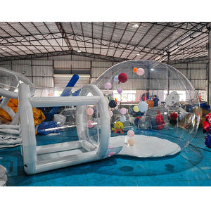 Funworldsport personnalisé clair 3 mètres ballon dôme tente gonflable bulle maison gonflable pour les locations de fête - Product Image 1