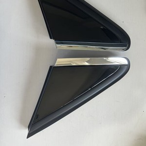 Mercedes-Benz B-Class W246 Rearview Mirror Triangle Plate Piano Black <b>ABS</b> Full Set 2466901987 - Product Image 1