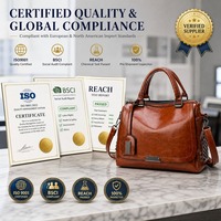 Sac à main classique pour femme, fourre-tout rétro avec bandoulière réglable et fermeture éclair, idéal pour le travail et le bureau