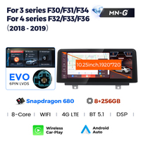 Estéreo para Auto MEKEDE Snapdragon 680 ID8 con CarPlay y Android Auto para BMW Serie 3 y 4 2013-2017 F30 F31 F34 F35 NBT EVO 2018-2019