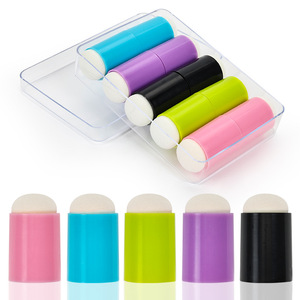 NUOVO Set da 5 Spugne per Dita per Artigianato, Stamping, <span class=keywords><strong>Disegno</strong></span> e Creazione di Biglietti, Strumenti per Pittura a Mano - Protezioni per Dita Fai-da-te - Product Image 2