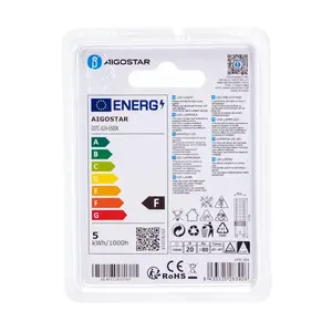 Lámpara LED G9 4.8W, 3000K, 450 lúmenes, eficiente, larga duración; ideal para iluminación interior y ahorro de energía. - Product Image 3