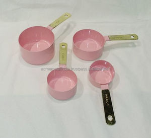 Tasses à mesurer Lot de 4 en acier inoxydable fini noir élégant Mesures de cuisson du thé précises et parfaites Outil de cuisine essentiel - Product Image 2