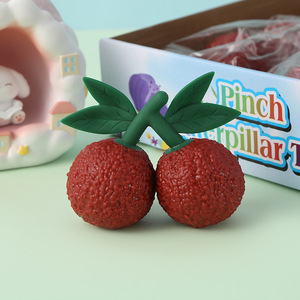 Juguete Antiestrés de Goma con Forma de Fruta de Yangmei, Muñeco de Goma para Aliviar el Estrés en la Oficina y para Jóvenes - Product Image 1